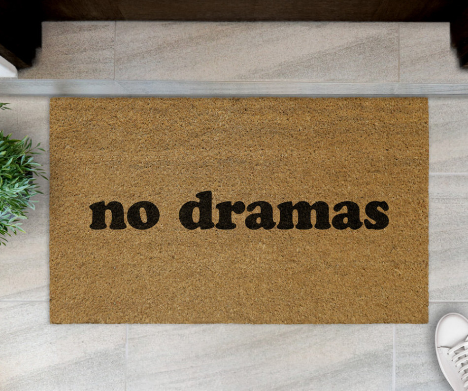 'No Dramas' Aussie Slang Doormat 75x45cm